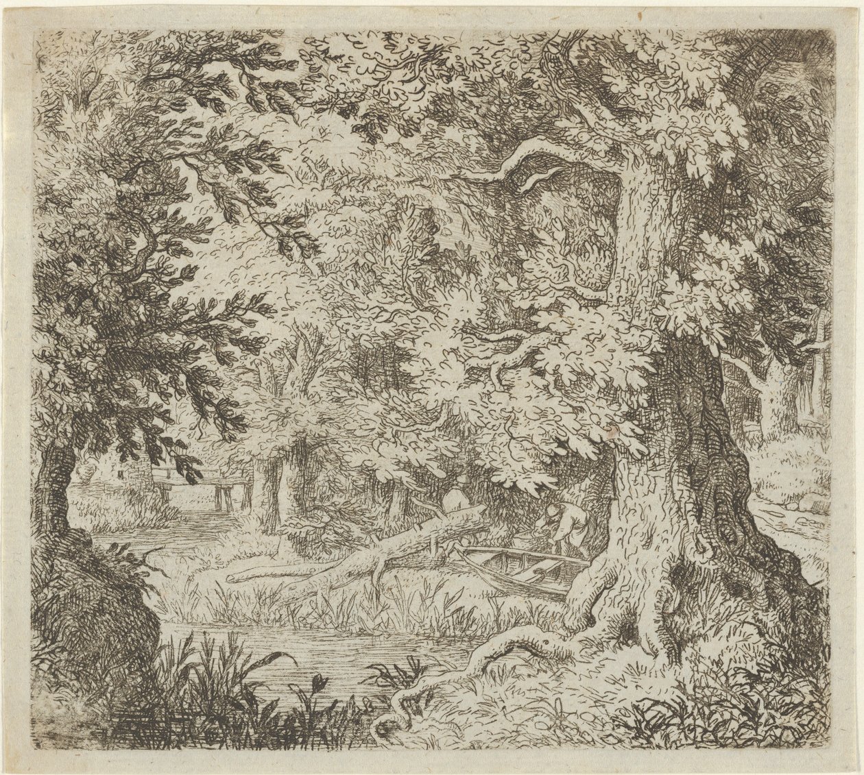 Potok w lesie, XVII wiek. autorstwa Allart van Everdingen