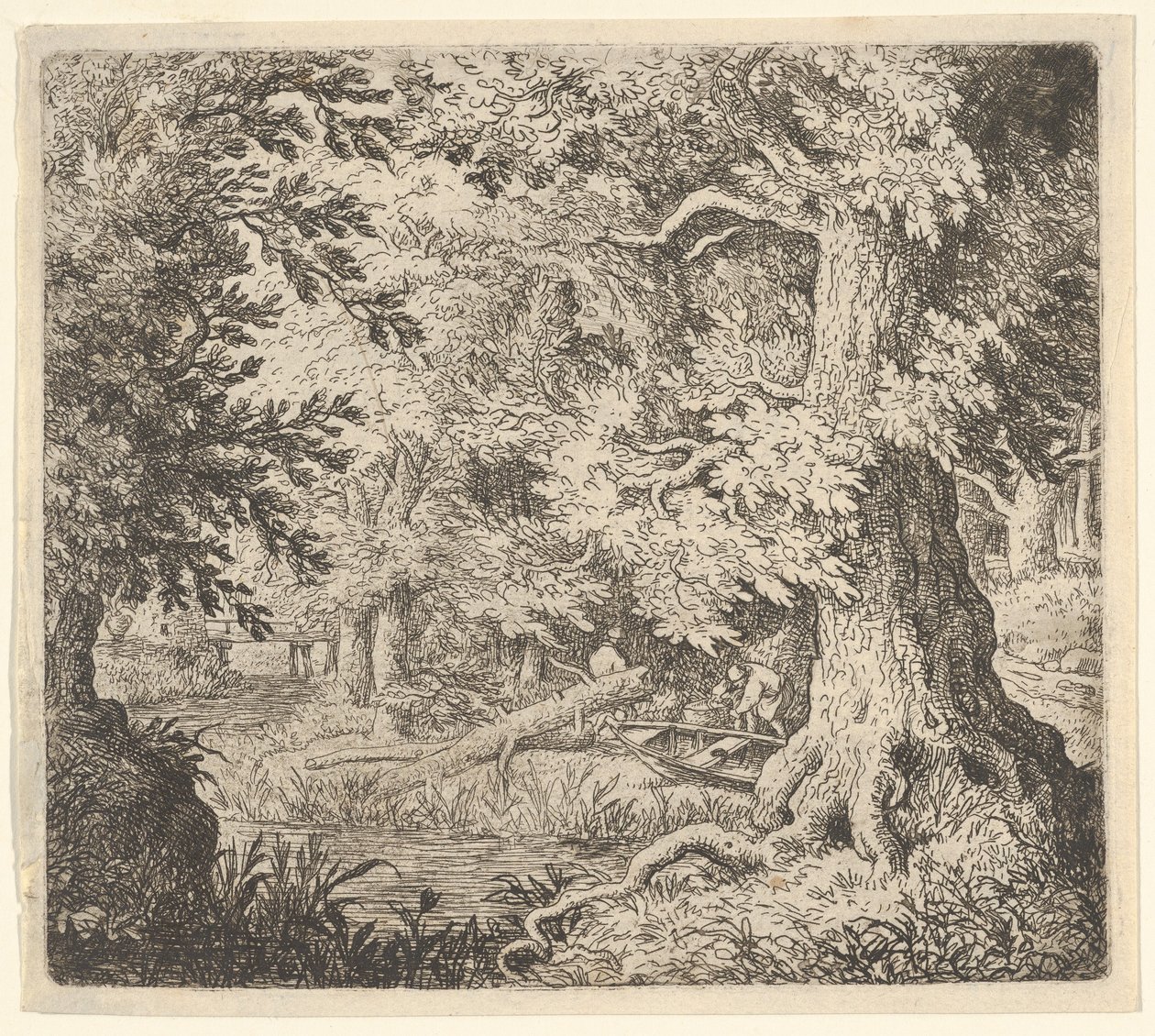 Potok w lesie, XVII wiek. autorstwa Allart van Everdingen