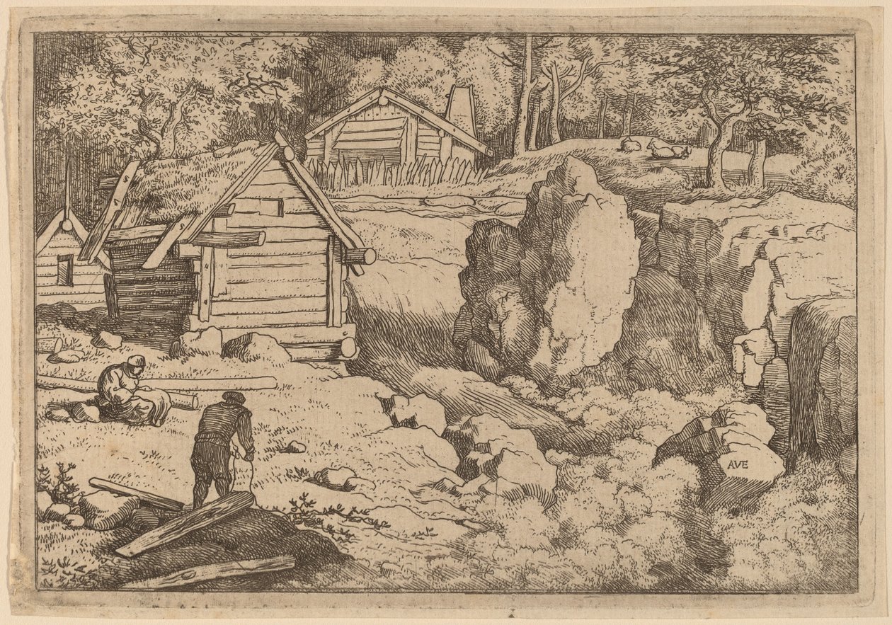 Cieśla, prawdopodobnie ok. 16451656. autorstwa Allart van Everdingen