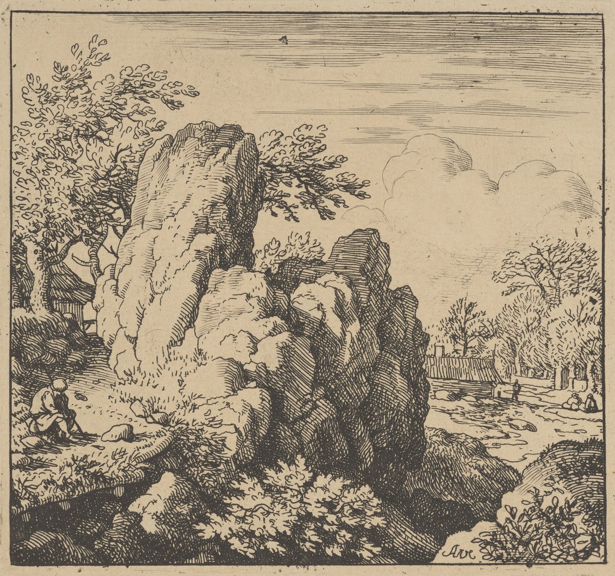 Wielka Skała, połowa XVII w., połowa XVII w. autorstwa Allart van Everdingen
