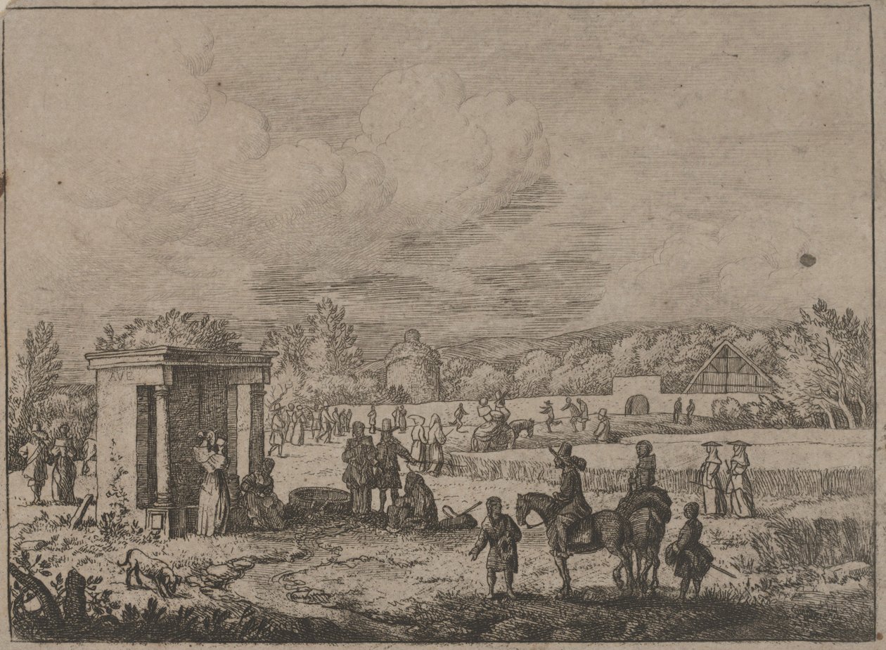 Wiosna w Watroz, ok. 1650 (akwaforta) autorstwa Allart van Everdingen