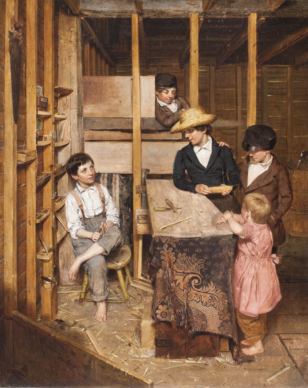 Młody mechanik, 1848 autorstwa Allen Smith