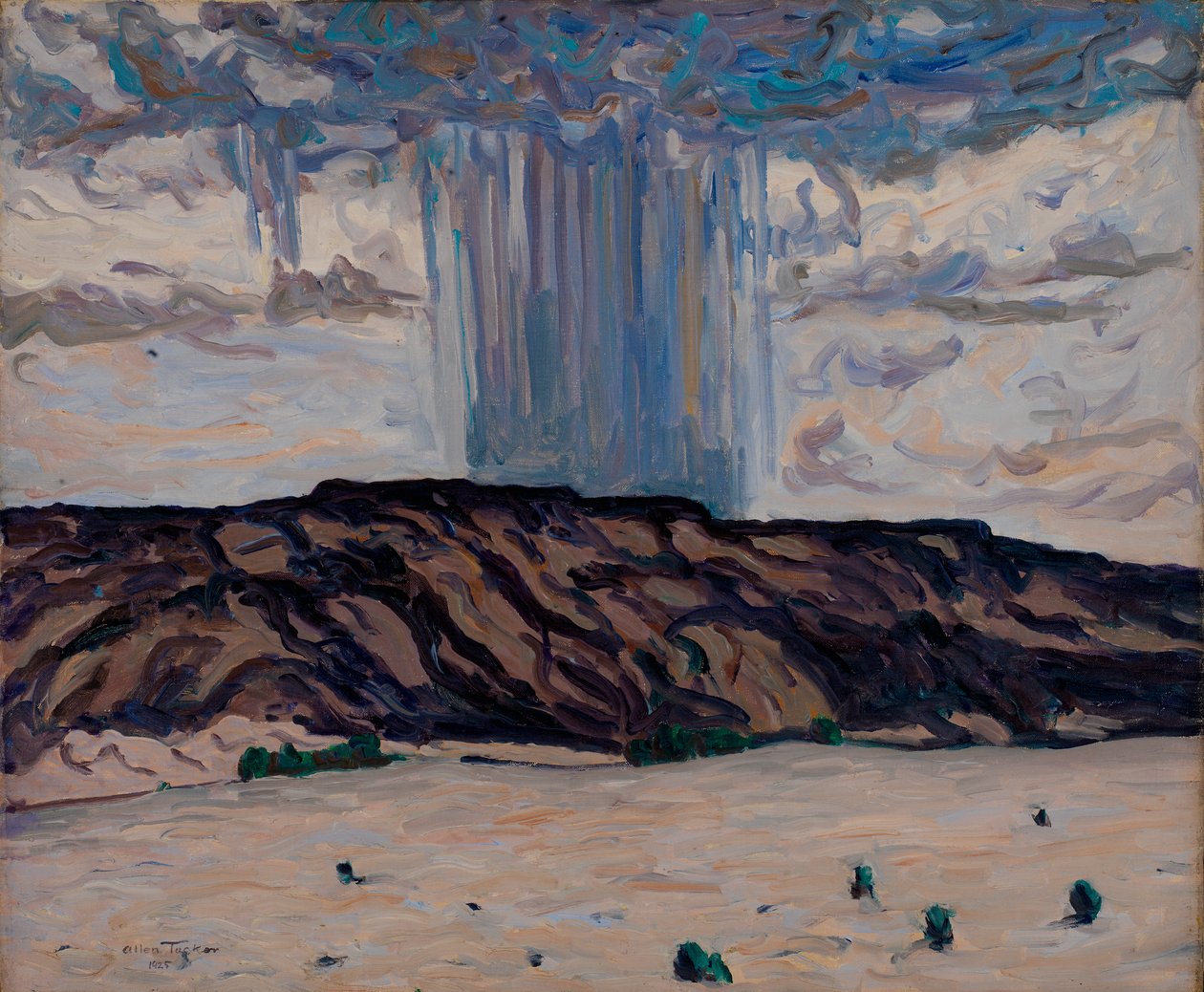 Cloudburst w Black Mesa, Nowy Meksyk, 1925. autorstwa Allen Tucker