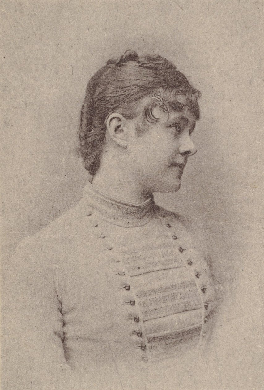 Lili Rupp, z serii Aktorki N67 promującej papierosy Virginia Brights dla A..., ca. 1888. autorstwa Allen and Ginter