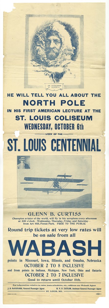 Glenn B. Curtiss poleci swoim samolotem z Art Hill autorstwa Allied Printing