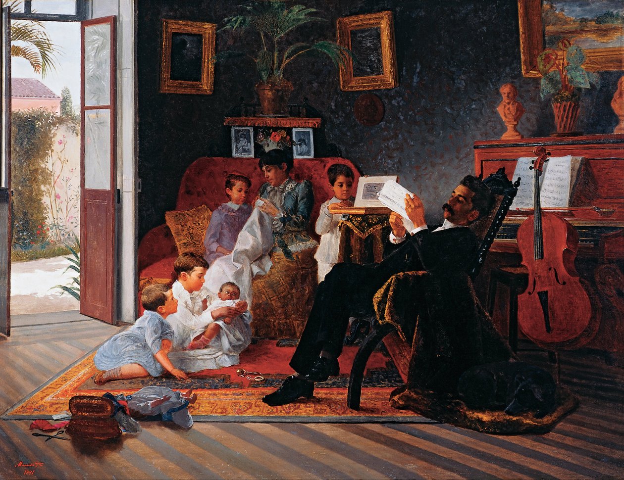 Scena rodziny Adolfo Pinto autorstwa Almeida Júnior
