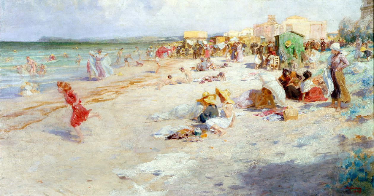 Ruchliwa plaża latem? autorstwa Alois Hans Schram