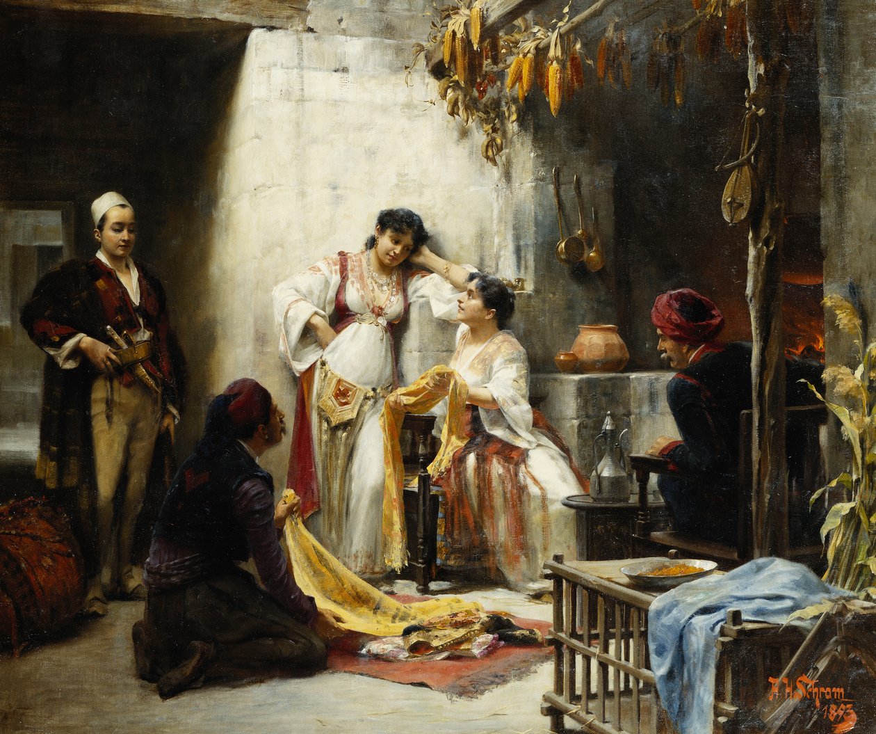 Trudna decyzja, 1893 autorstwa Alois Hans Schram