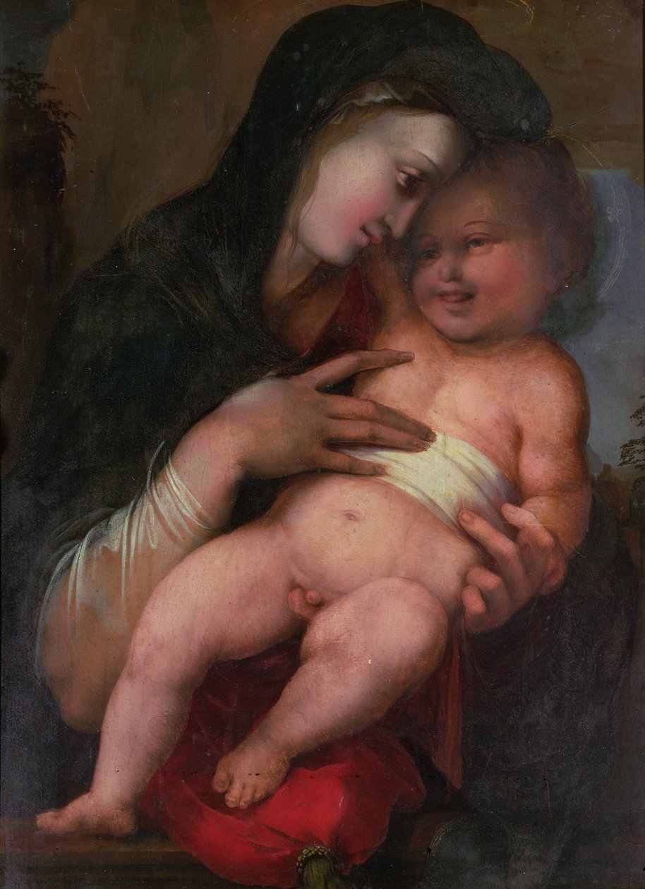 Madonna z Dzieciątkiem, c.1517 autorstwa Alonso Berruguete