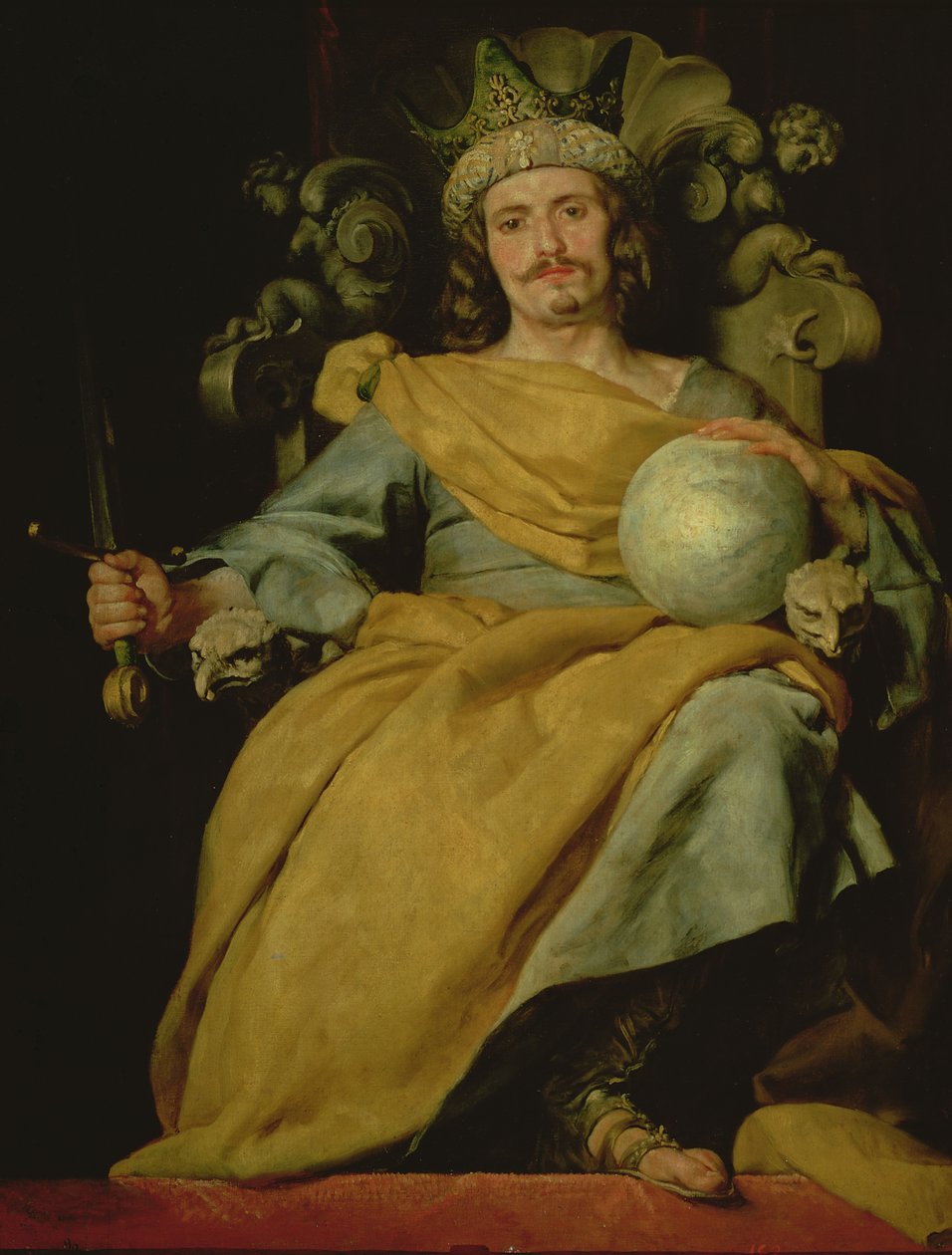 Portret nieznanego króla hiszpańskiego autorstwa Alonso Cano