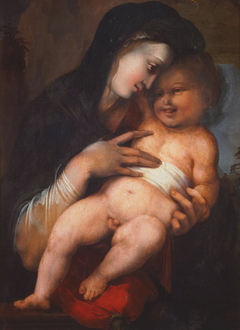 Madonna z Dzieciątkiem – Alonso Berruguete (około 1480-1561) autorstwa Alonso Berruguete