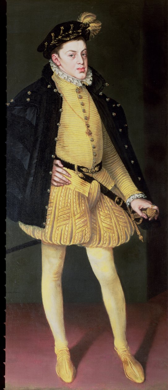 Don Carlos (1545-68), syn króla Hiszpanii Filipa II (1556-98) i Marii Portugalskiej autorstwa Alonso Sánchez Coello