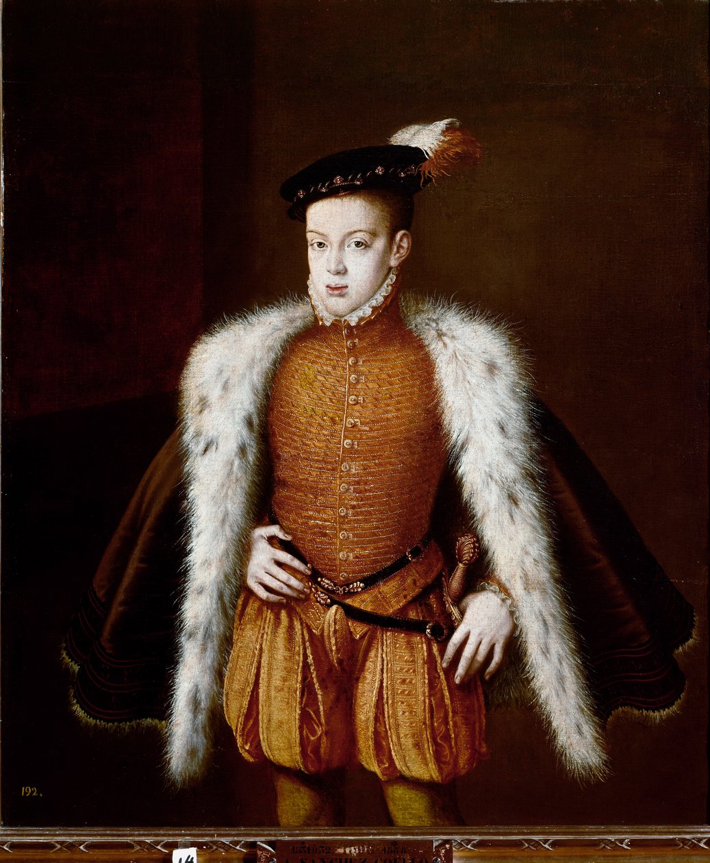 Portret księcia Don Carlosa (obraz, ok. 1557) autorstwa Alonso Sánchez Coello