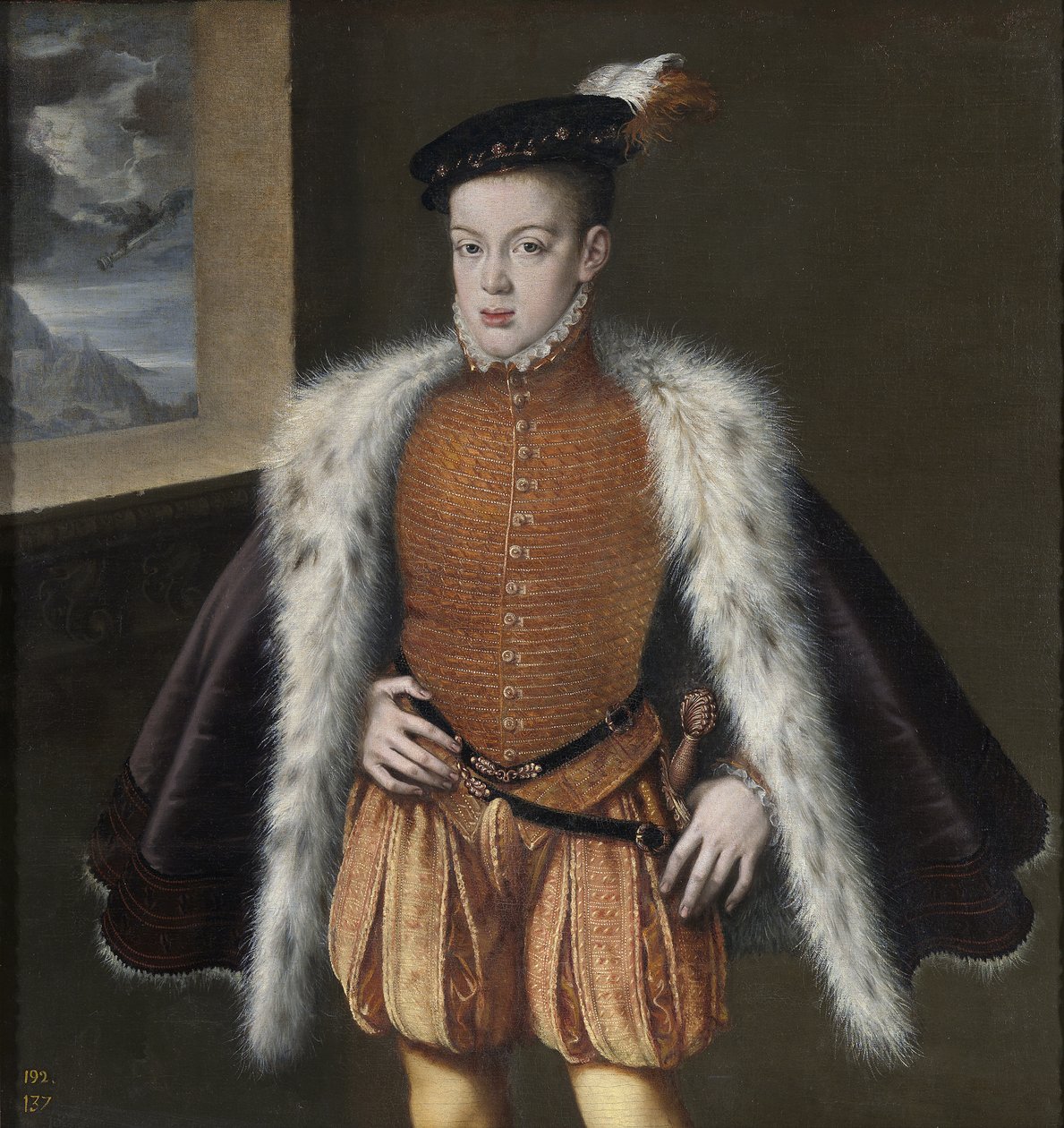 Don Carlos, książę Asturii, 1555-1559 autorstwa Alonso Sánchez Coello