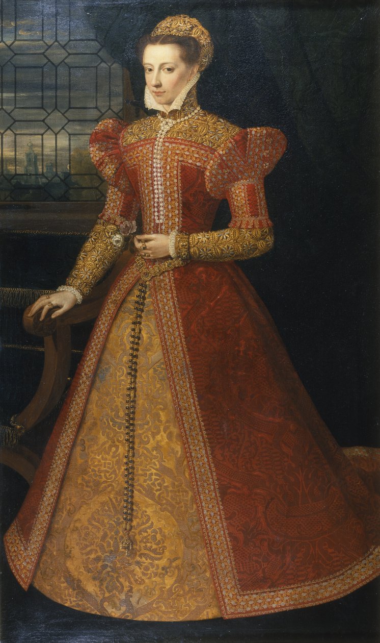 Portret nieznanej damy, ok. 1575 (olej na płótnie) autorstwa Alonso Sánchez Coello