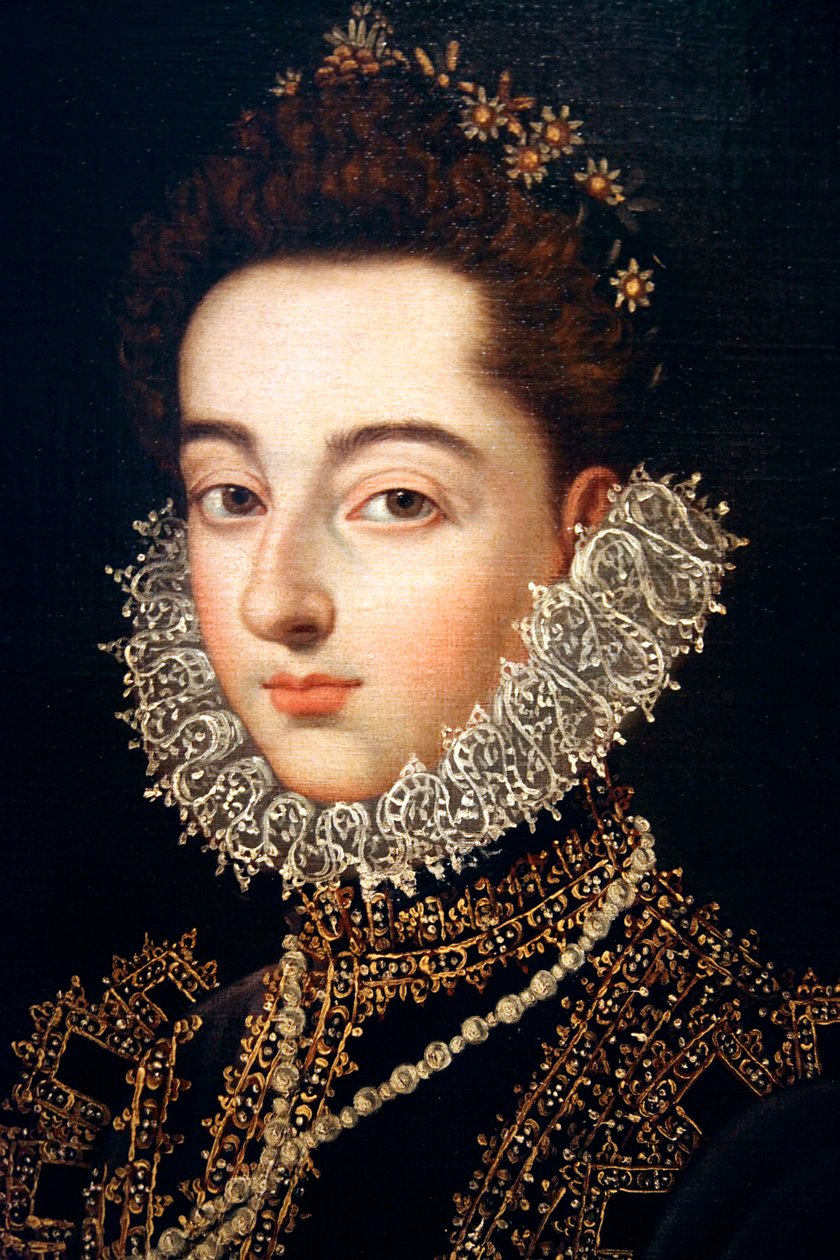 „Portret infantki Cataliny Michaeli z Austrii”, c1582-c1585 autorstwa Alonso Sánchez Coello