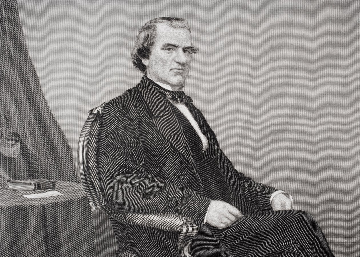 Andrew Johnson (1808-75) autorstwa Alonzo Chappel