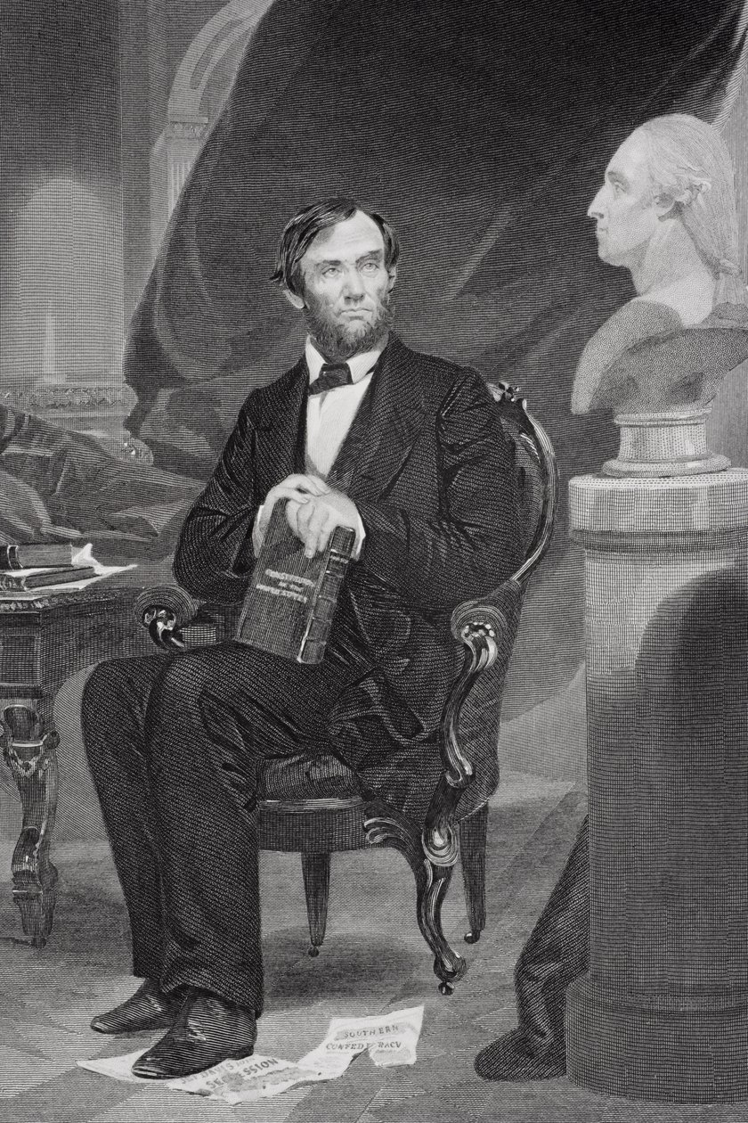 Portret Abrahama Lincolna (1809-65) autorstwa Alonzo Chappel