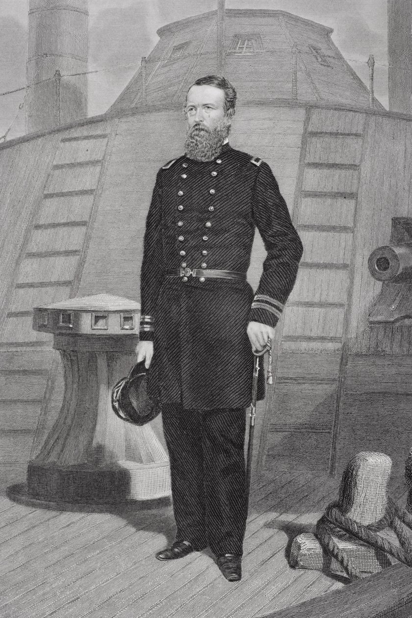 Portret admirała Davida Dixona Portera (1813-91) autorstwa Alonzo Chappel