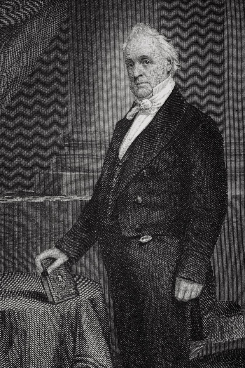 Portret Jamesa Buchanana (1791-1868) (detal z 254652) autorstwa Alonzo Chappel