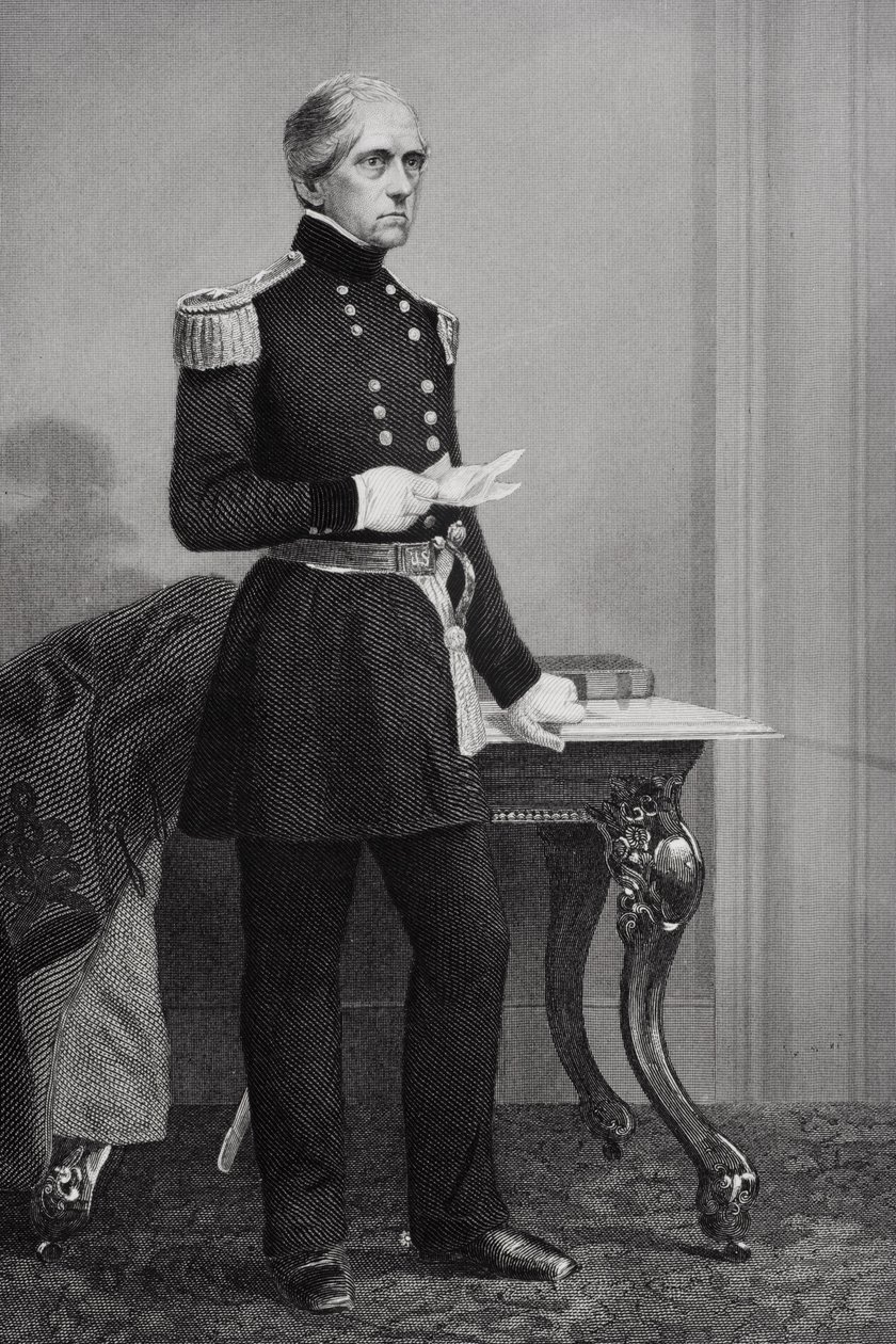 Portret wełny Johna Ellisa (1784-1869) autorstwa Alonzo Chappel