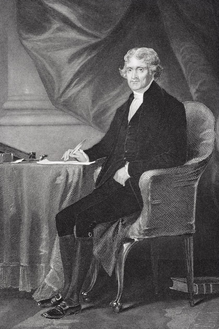 Portret Thomasa Jeffersona (1743-1826) (szczegóły patrz 254738) autorstwa Alonzo Chappel