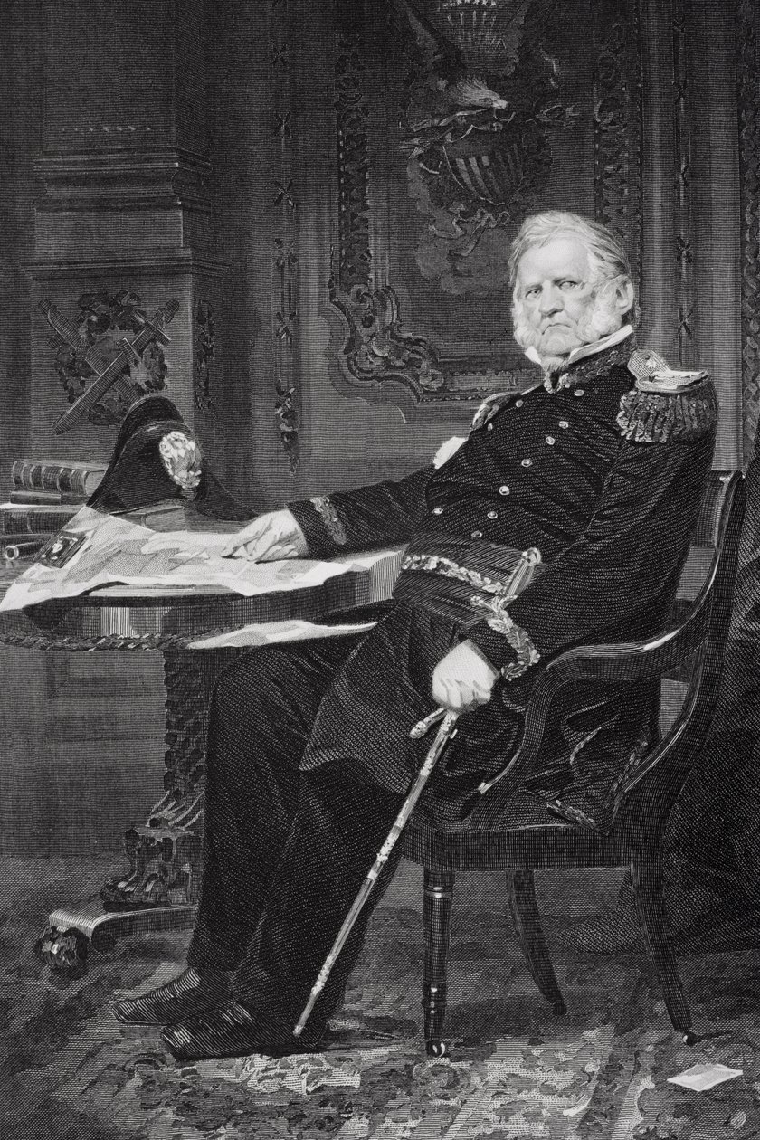 Portret Winfielda Scotta (1786-1866) autorstwa Alonzo Chappel