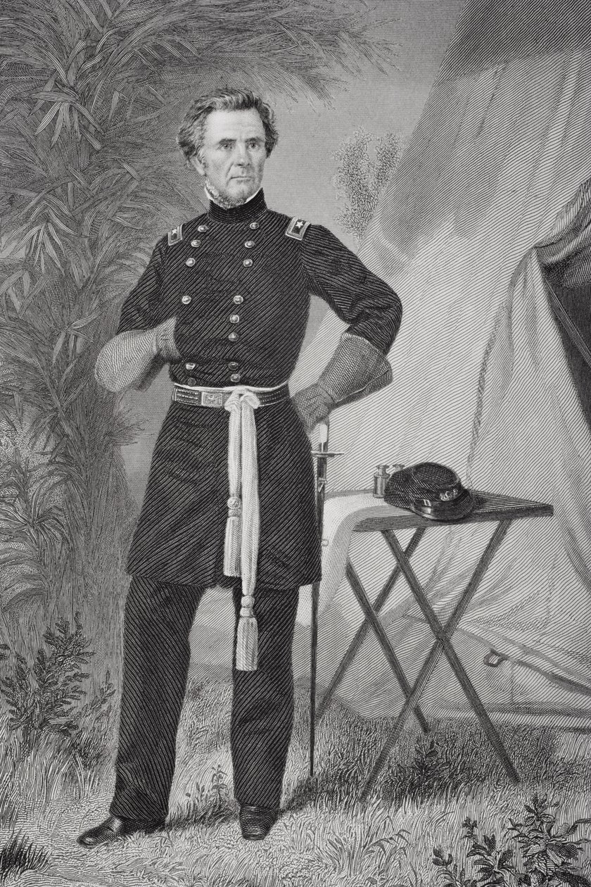 Portret Ormsby MacKnight Mitchel (1809-62) (lito) autorstwa Alonzo Chappel