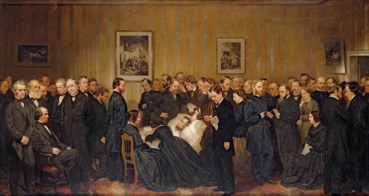 Śmierć Lincolna, 1868 r. autorstwa Alonzo Chappel