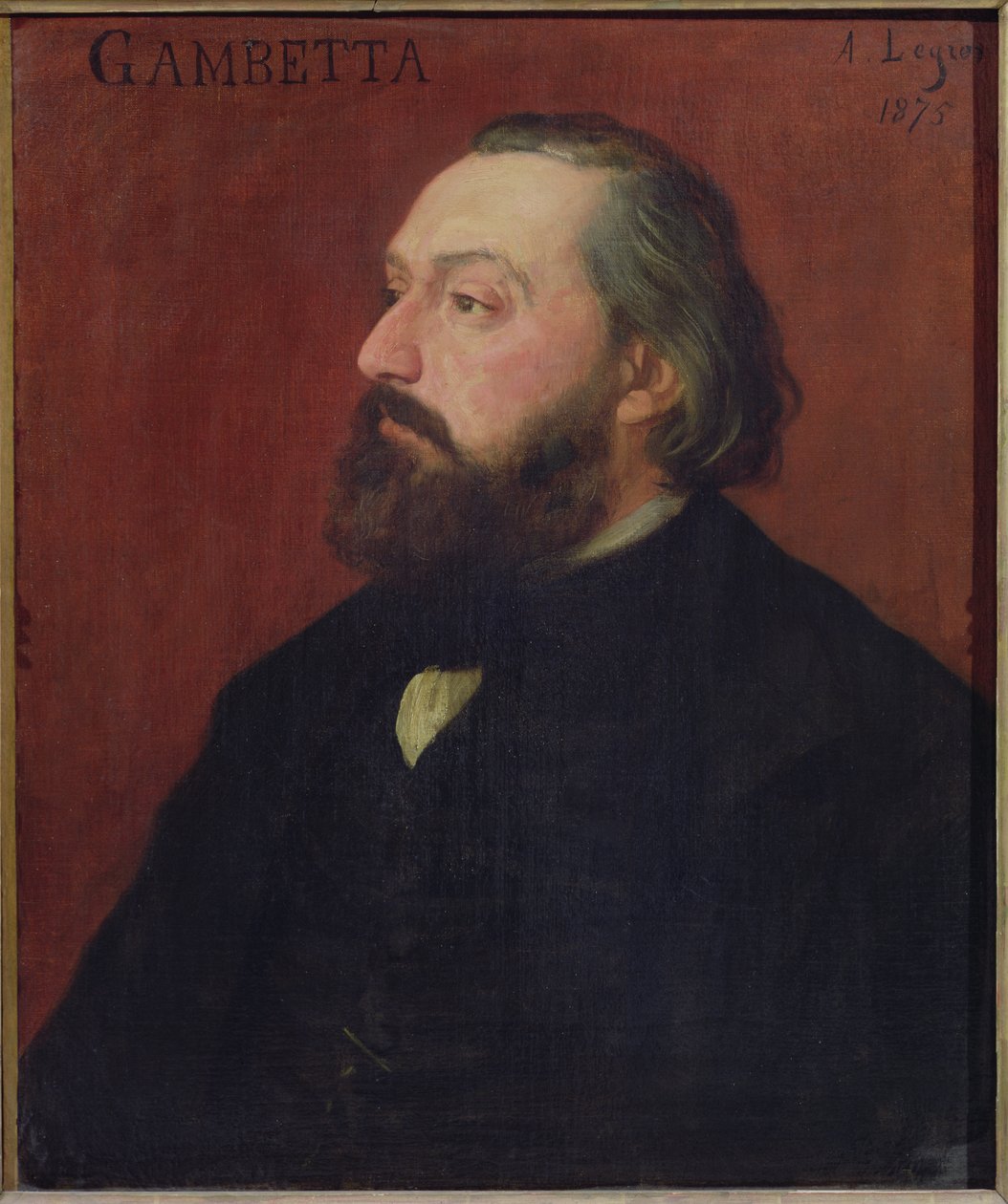 Leon Gambetta (1838-82) 1875 autorstwa Alphonse Legros