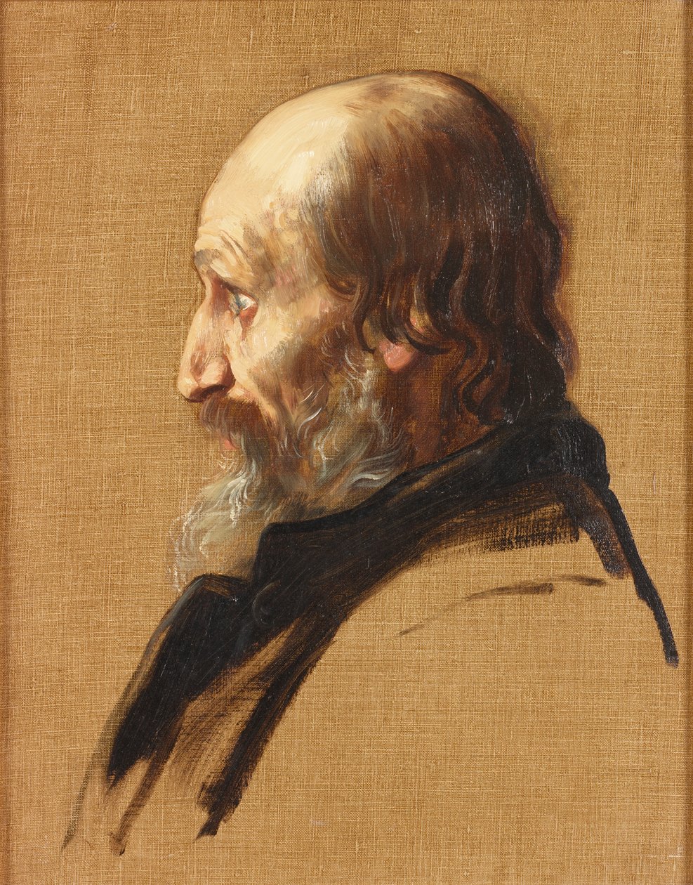 Portret Thomasa Dixona, 1879 autorstwa Alphonse Legros