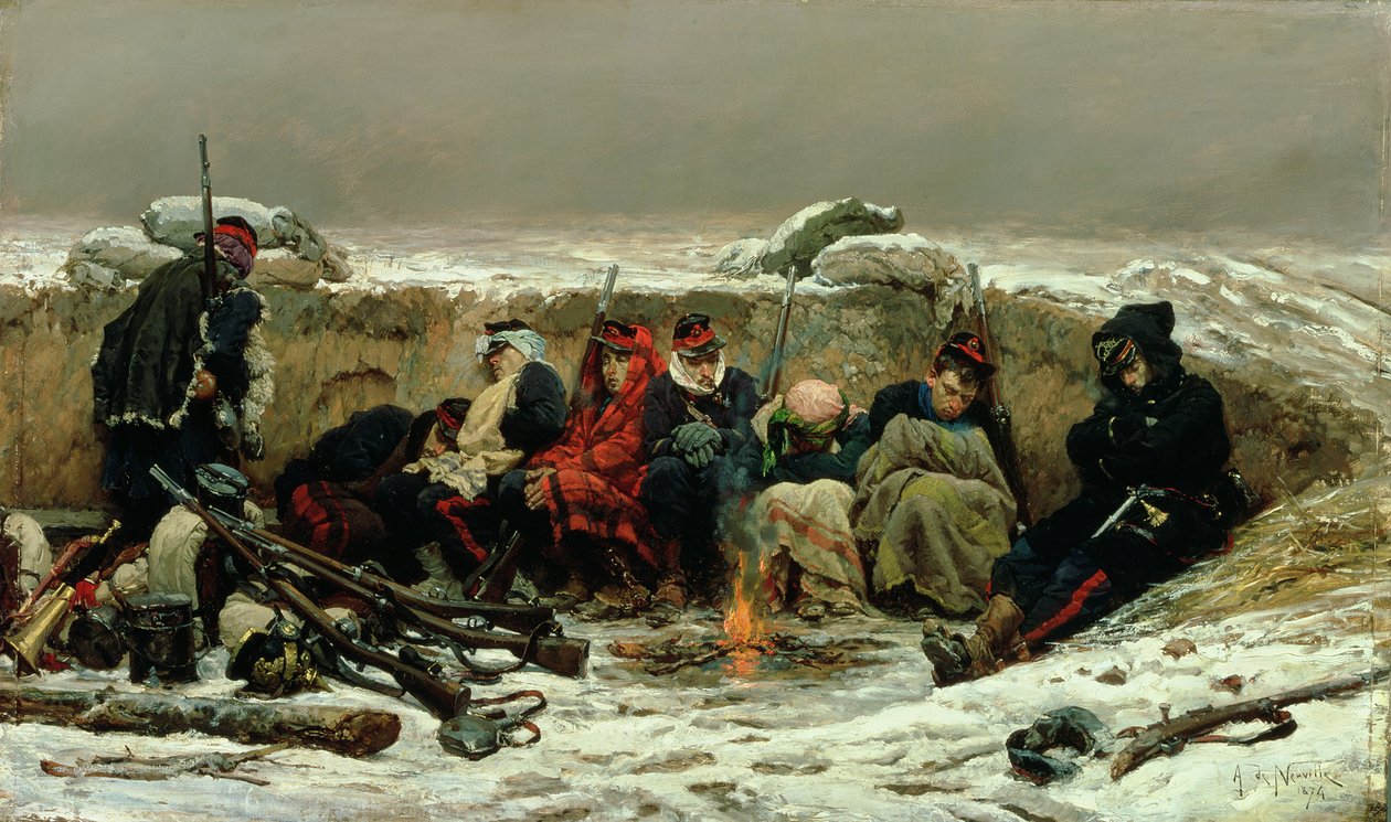 W okopach, 1874 autorstwa Alphonse Marie de Neuville