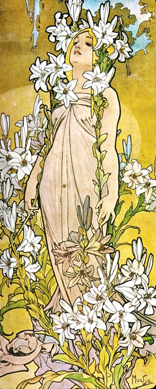 Lilia autorstwa Alphonse Mucha