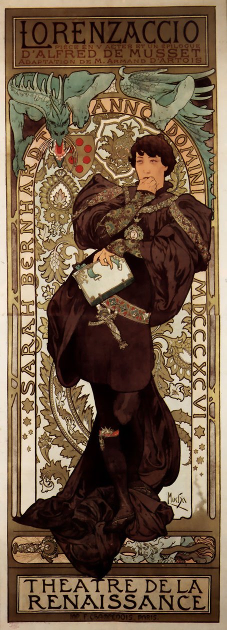 Lorenzaccio autorstwa Alphonse Mucha