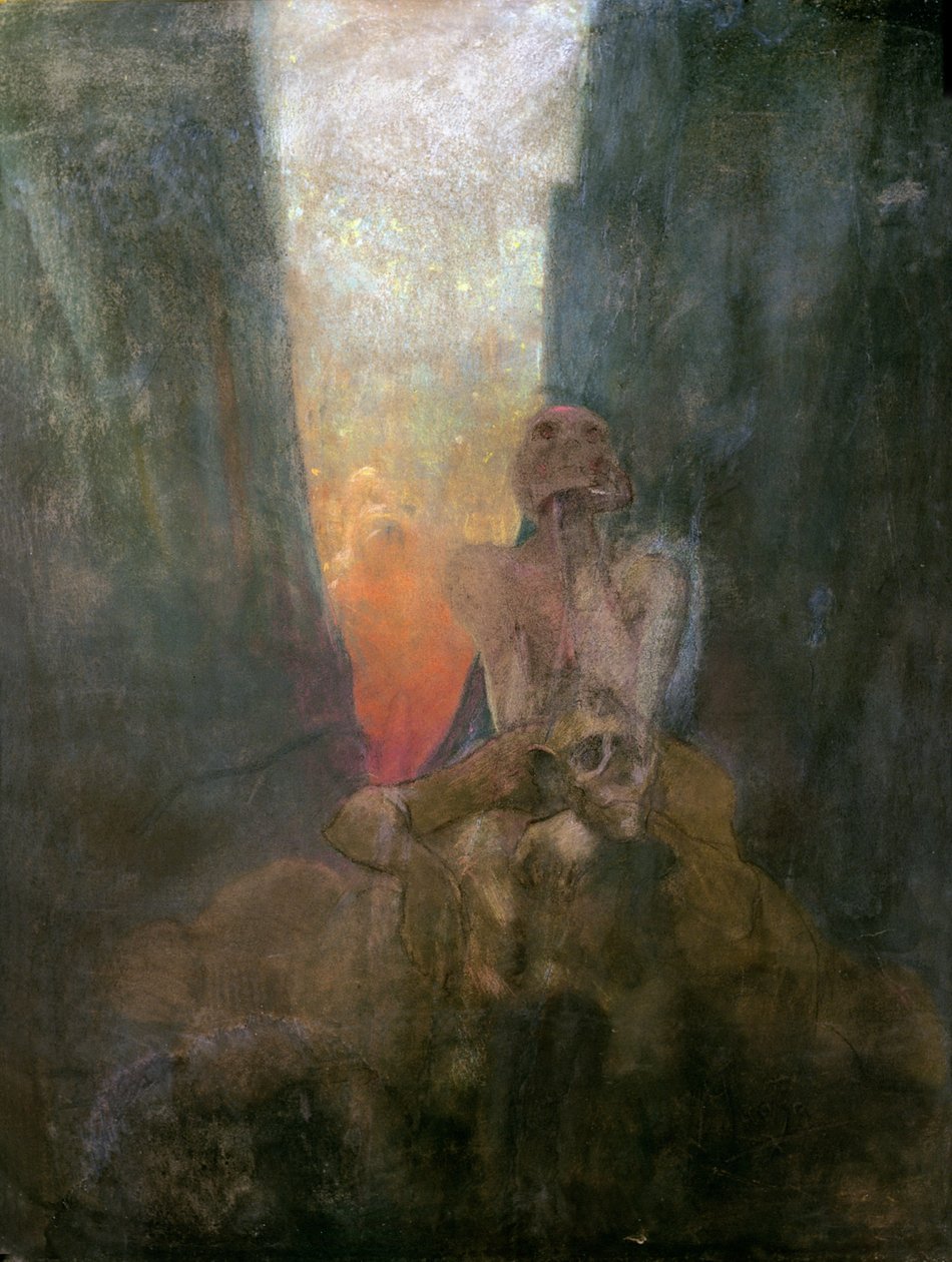 Otchłań, 1899 autorstwa Alphonse Mucha