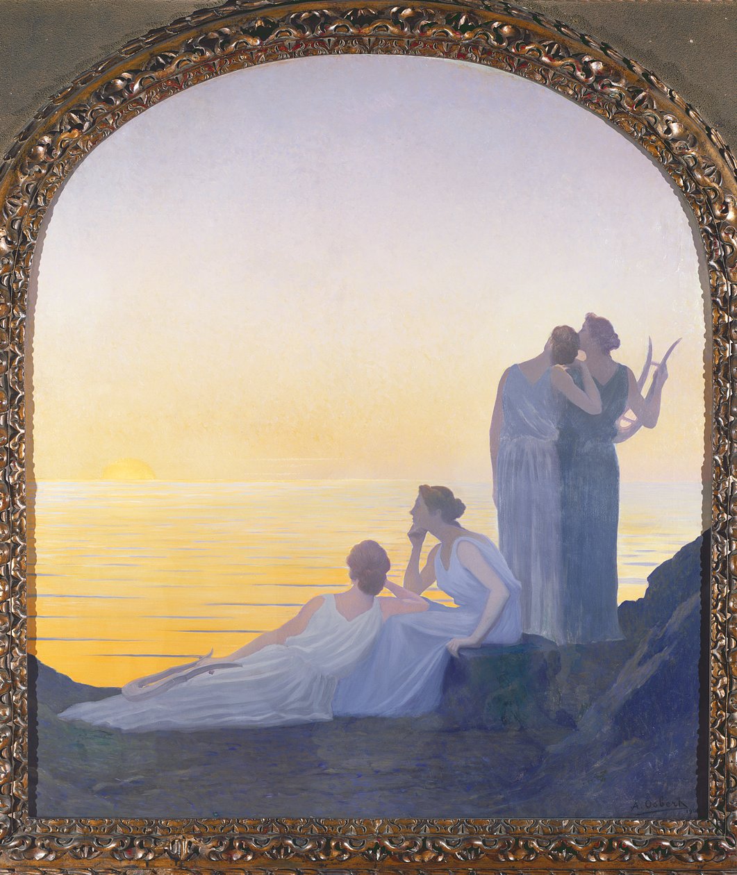 Wieczór w czasach starożytnych, 1908 autorstwa Alphonse Osbert