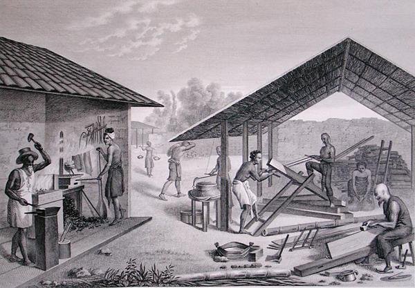 Diverse Mechanical Work, Coupang, Timor, z „Voyage Autour du Monde sur les Corvettes de L