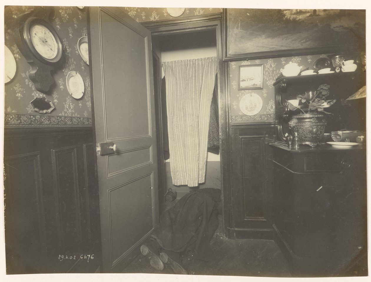 Odkrycie ciała autorstwa Alphonse Bertillon