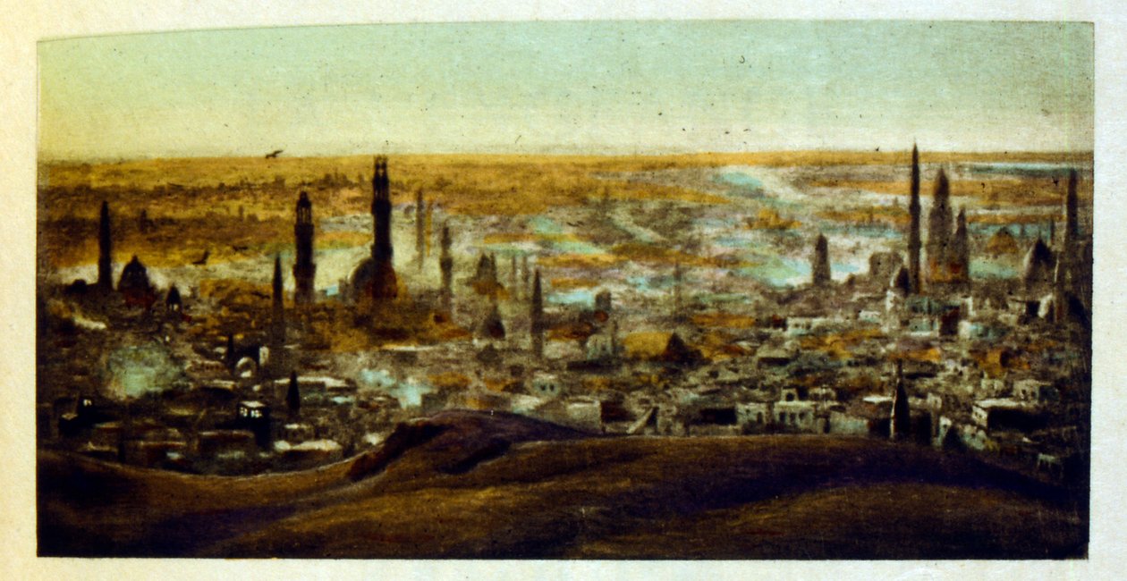 Ilustracja Dinet z „Mirages” Sceny z życia Arabów. 1906. Mirages, Scénes De La Vie Arab został zilustrowany przez Etienne Dinet z komentarzem Silmana Ben Ibrahima Bamera. Nasreddine Dinet urodził się jako Alphonse-Étienne Dinet; (1861-1929) był francuskim  autorstwa Alphonse Etienne Dinet