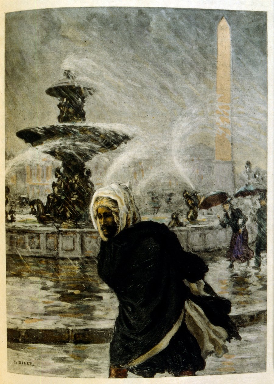 Ilustracja Dinet z „Mirages” Sceny z życia Arabów. 1906. Mirages, Scénes De La Vie Arab został zilustrowany przez Etienne Dinet z komentarzem Silmana Ben Ibrahima Bamera. Nasreddine Dinet urodził się jako Alphonse-Étienne Dinet; (1861-1929) był francuskim  autorstwa Alphonse Etienne Dinet