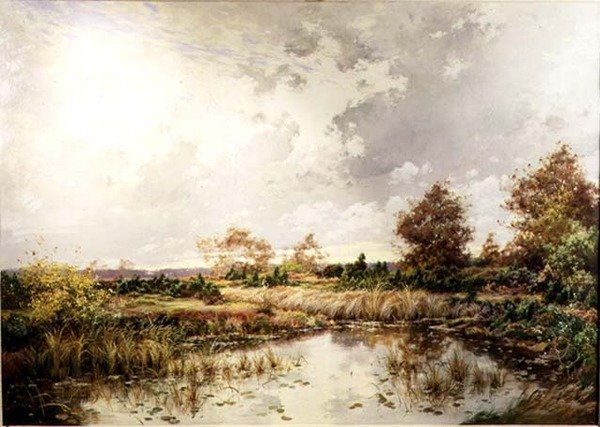 Jezioro autorstwa Alphonse Henri Mazard