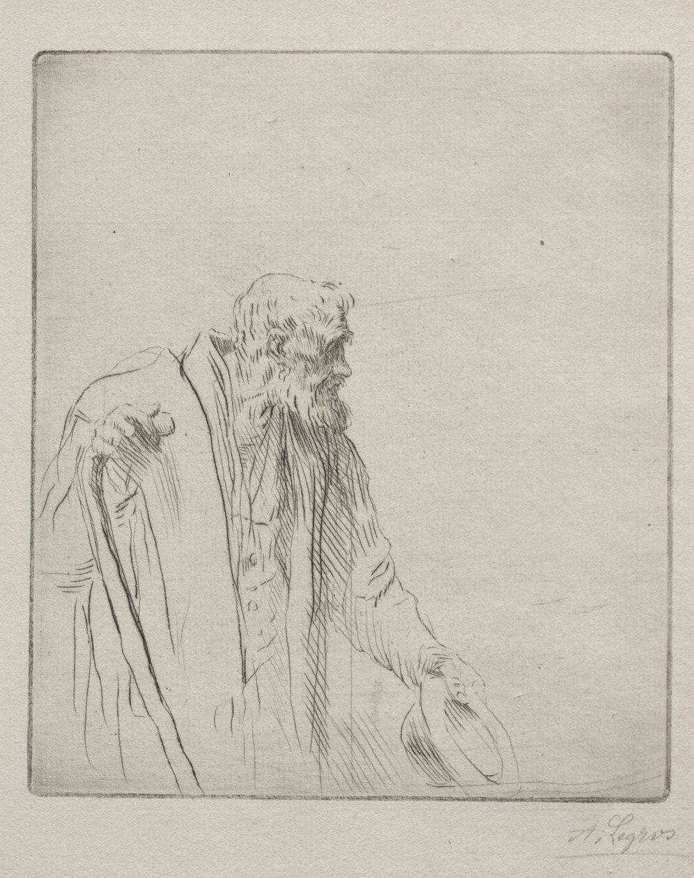 Żebrak autorstwa Alphonse Legros