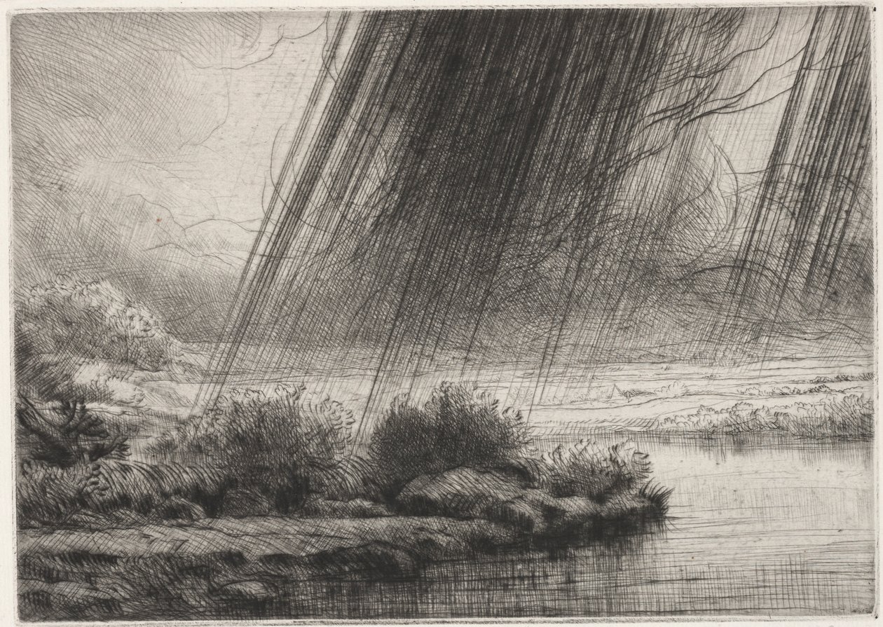 Sztorm. autorstwa Alphonse Legros