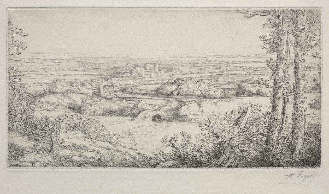 Dolina w Burgundii autorstwa Alphonse Legros