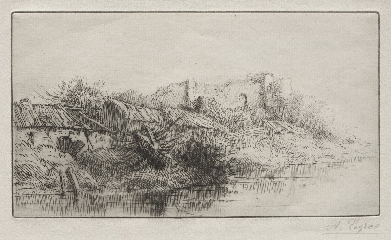 Opuszczona wioska autorstwa Alphonse Legros