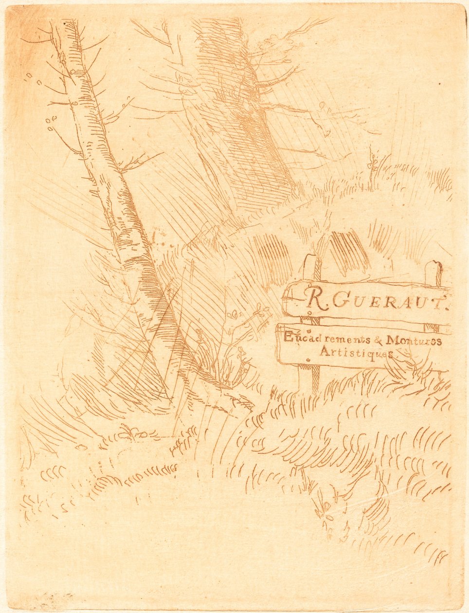 Adres R. Guerauta (Adresse de M.R. Gueraut) autorstwa Alphonse Legros