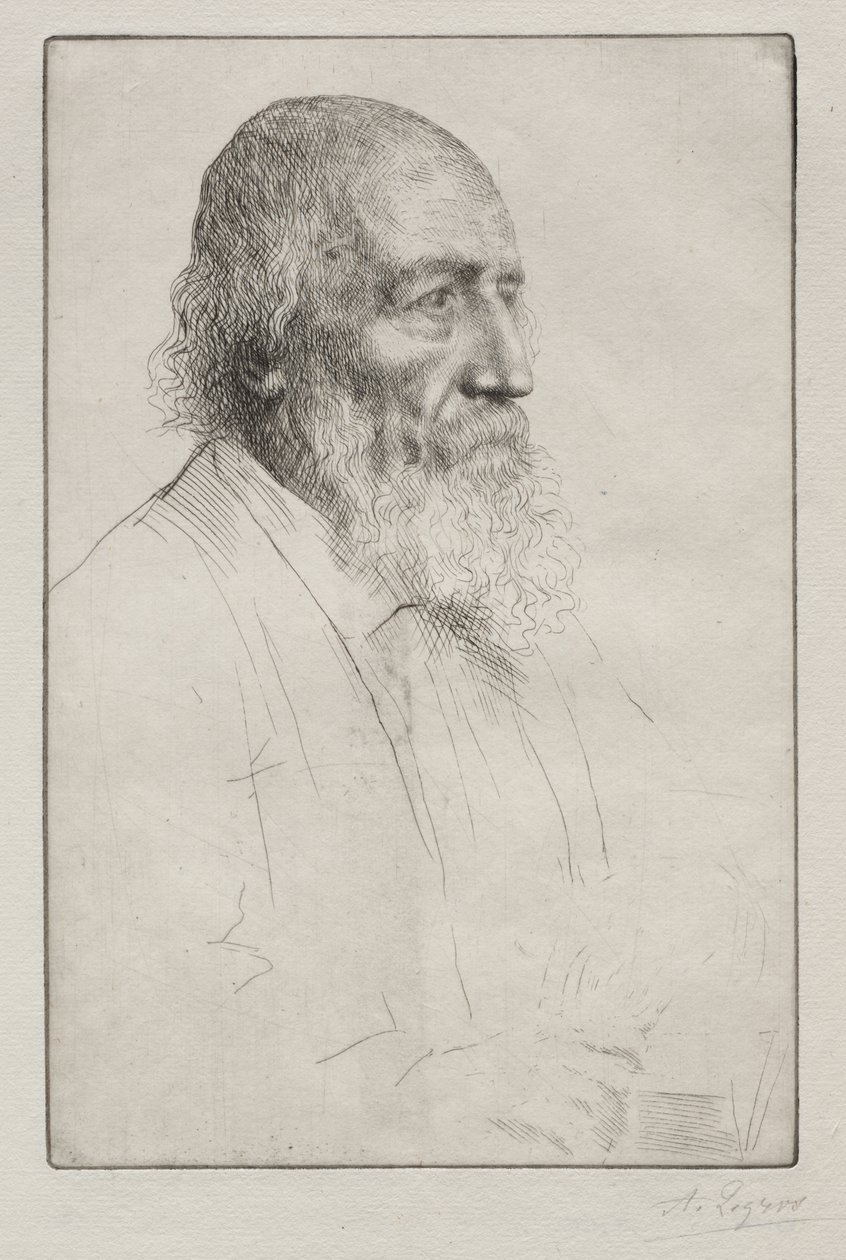 Alfred Lord Tennyson autorstwa Alphonse Legros