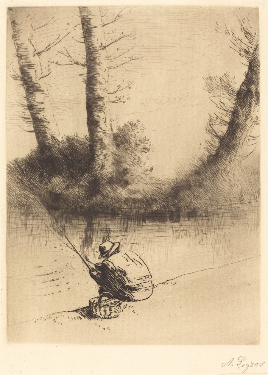 Wędkarz (Wędkarz) autorstwa Alphonse Legros