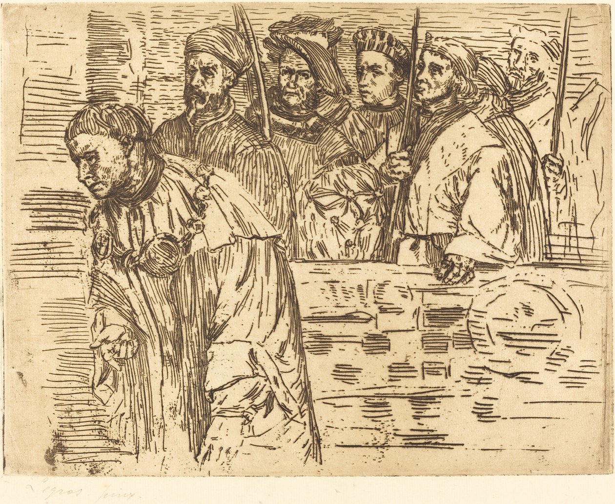 Łucznicy (Les Archers) autorstwa Alphonse Legros