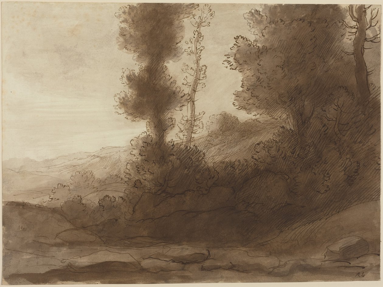 U podnóża wzgórza autorstwa Alphonse Legros